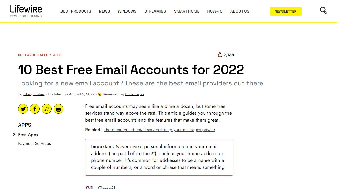 10 Best Free Email Accounts for 2022 - Lifewire